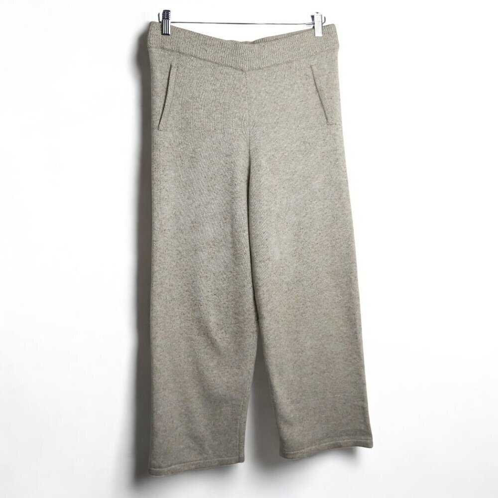 Heartloom Wide Leg Knit Pants High Rise Lounge Wear Stretch Jogger Size Medium